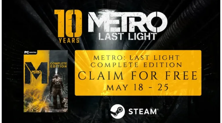 Deep Silver regalará Metro Last Light Redux en Steam