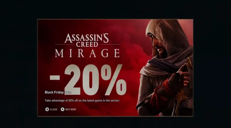 Publicidad en juegos de Ubisoft: usuarios denuncian pop-up dentro de Assassin’s Creed Mirage 
