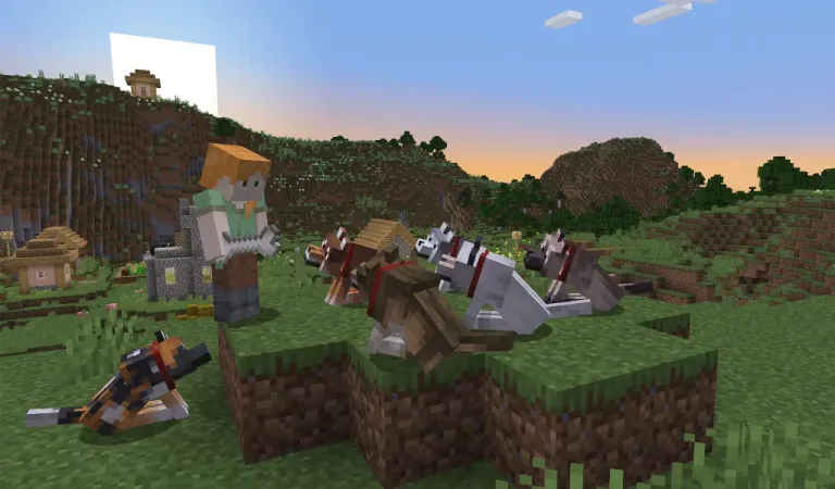 Ya están entre nosotros las nuevas variantes de lobo en Minecraft