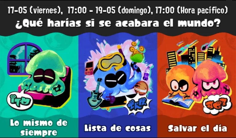 Nuevo Splatfest llega a Splatoon 3: ¿Qué harías si se acaba el mundo?