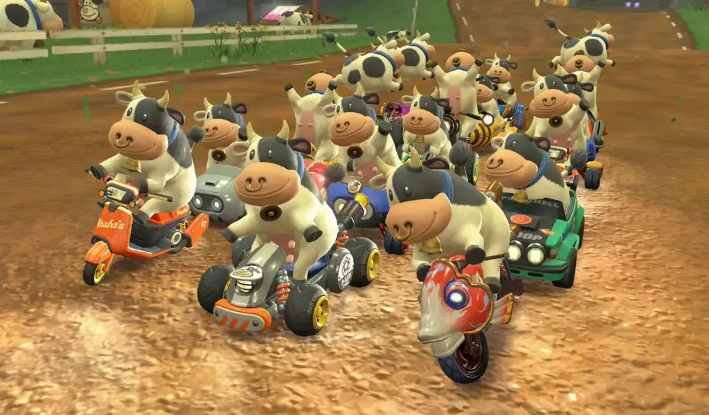 Vacas Mario Kart World