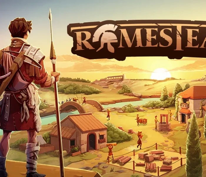 Portada oficial de Romestead, juego de supervivencia y construcción ambientado en la Roma antigua